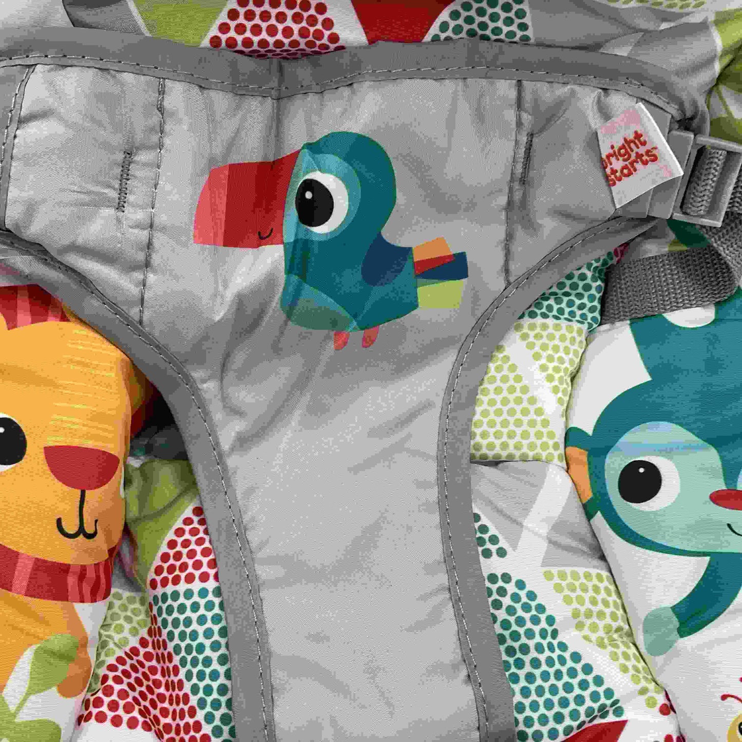 Bright Starts Toucan Tango Bouncer REPLACEMENT PART ONLY Seat Cover Lion Monkey