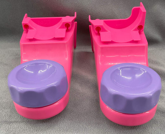 Fisher Price Deluxe Kick & Play Piano Gym Pink Replacement Part Pair Hub Leg Support
