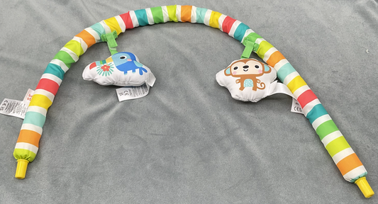 Bright Starts Playful Paradise 3-in-1 Superseat Replacement Fabric Toy Arch Monkey Toucan