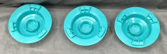 Evenflo ExerSaucer Seaside Splash Replacement Part Set 3 Blue Caps