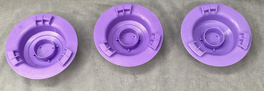 Evenflo ExerSaucer Sweet Tea Replacement Part Set 3 Purple Caps