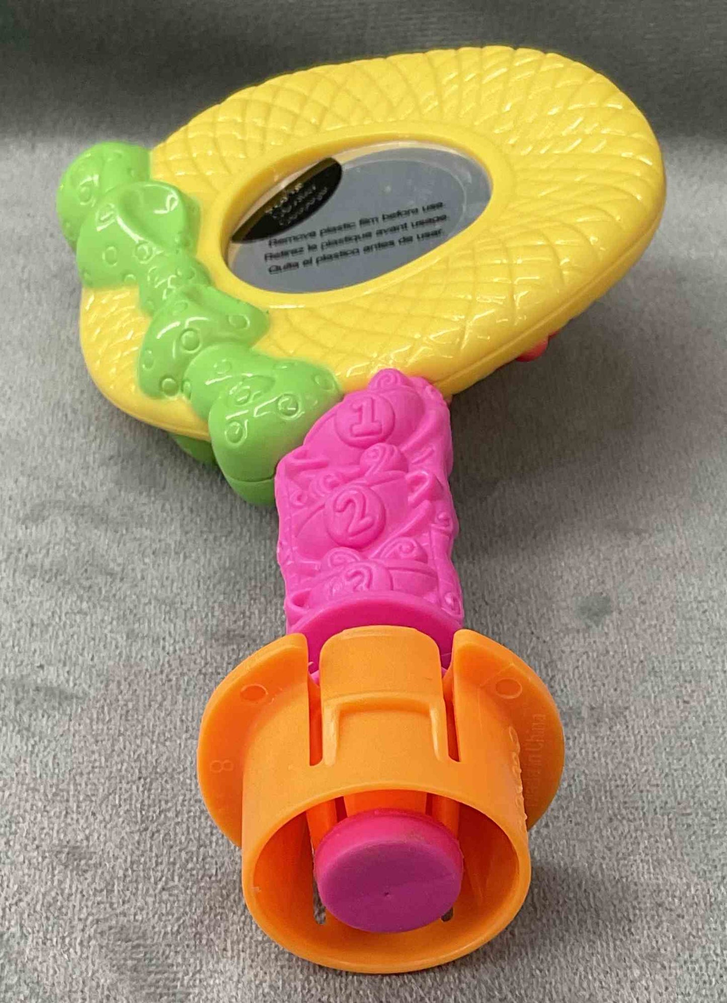 Evenflo ExerSaucer Sweet Tea Replacement Part Yellow Hat Toy Mirror