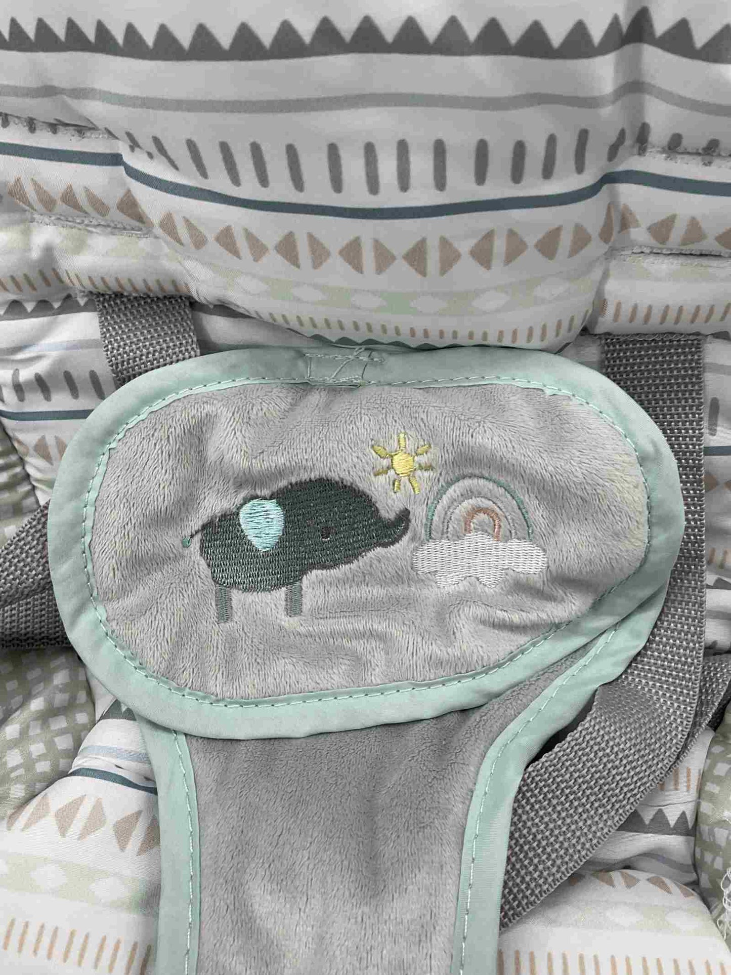 Ingenuity InLighten Baby Swing Van Elephant Replacement Part Fabric Seat Cover