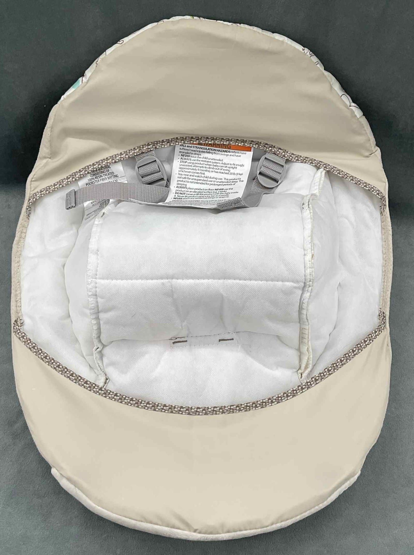 Ingenuity Compact Swing Cozy Kingdom Replacement Part Fabric Seat Cover