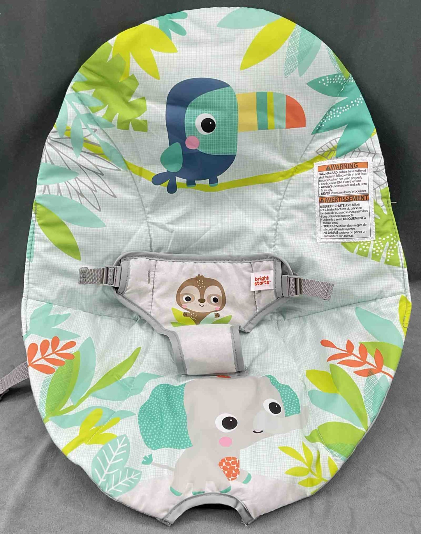Bright Starts Baby Bouncer Rainforest Vibes Replacement Part Fabric Seat Cover
