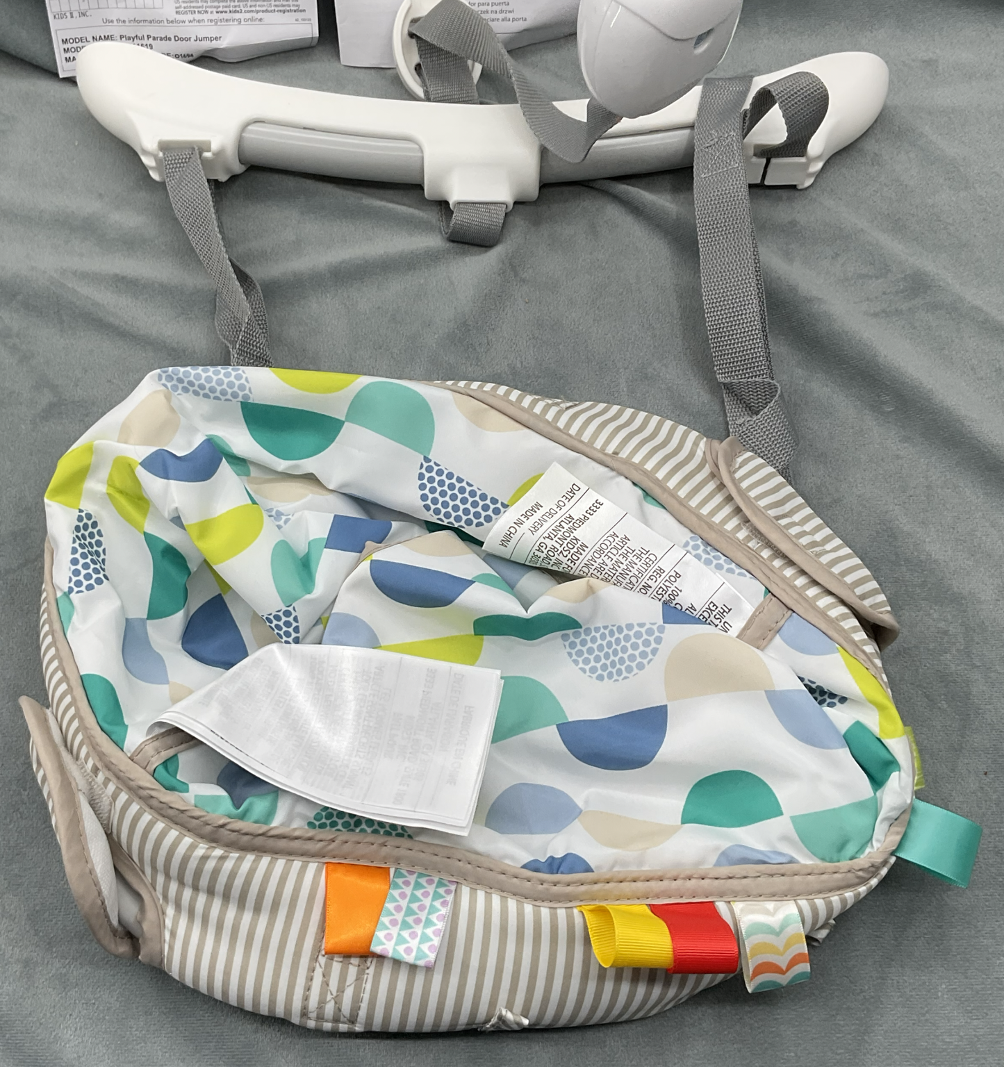 Bright Starts Baby Door Jumper Playful Parade Adjustable Straps