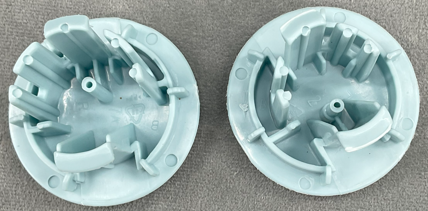 Fisher Price Space Saver Jumperoo Sweet Snugapuppy Replacement Pair Blue End Caps