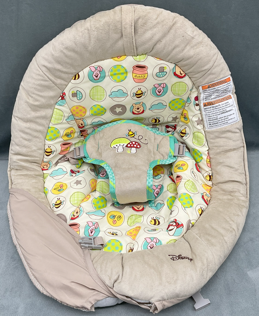 Bright Starts Winnie Pooh Baby Bouncer Dots Hunny Pots Replacement Fabric Seat Cover