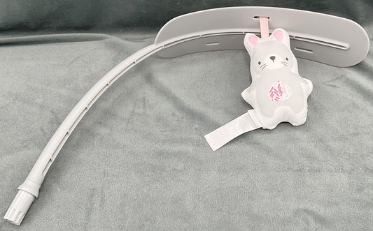 Ingenuity Keep Cozy Baby Bouncer Pink Lily Replacement Mobile Toy Arch Bunny