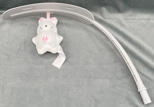 Ingenuity Keep Cozy Baby Bouncer Pink Lily Replacement Mobile Toy Arch Bunny