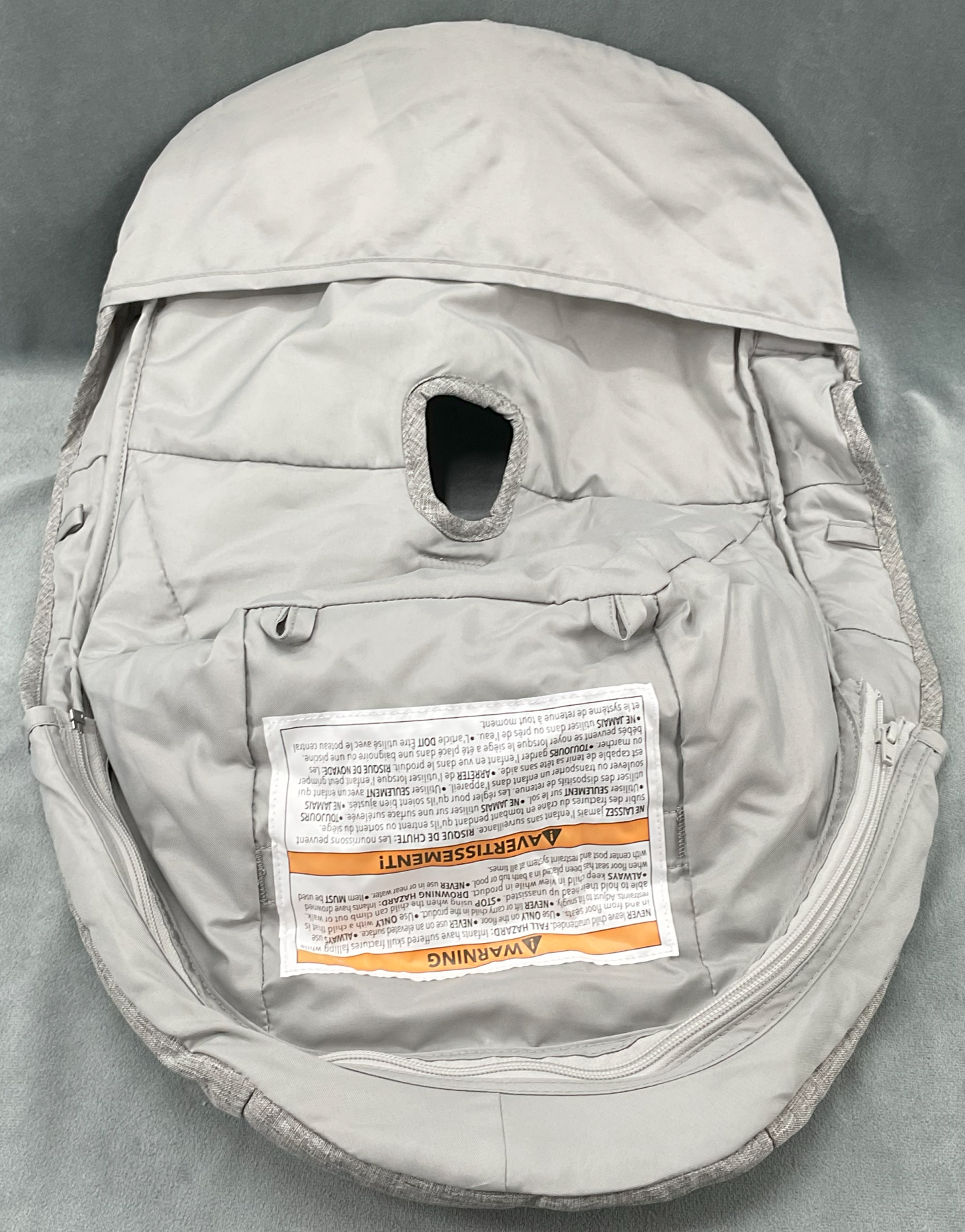 Skip Hop Floor Seat Silver Cloud Lining Replacement Part Gray Seat Cover