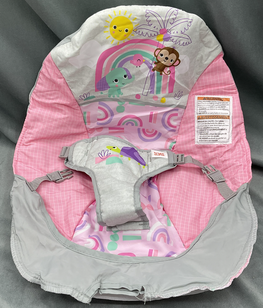 Bright Starts  Vibrating Bouncer Pink Paradise Chair Replacement Fabric Seat Cover