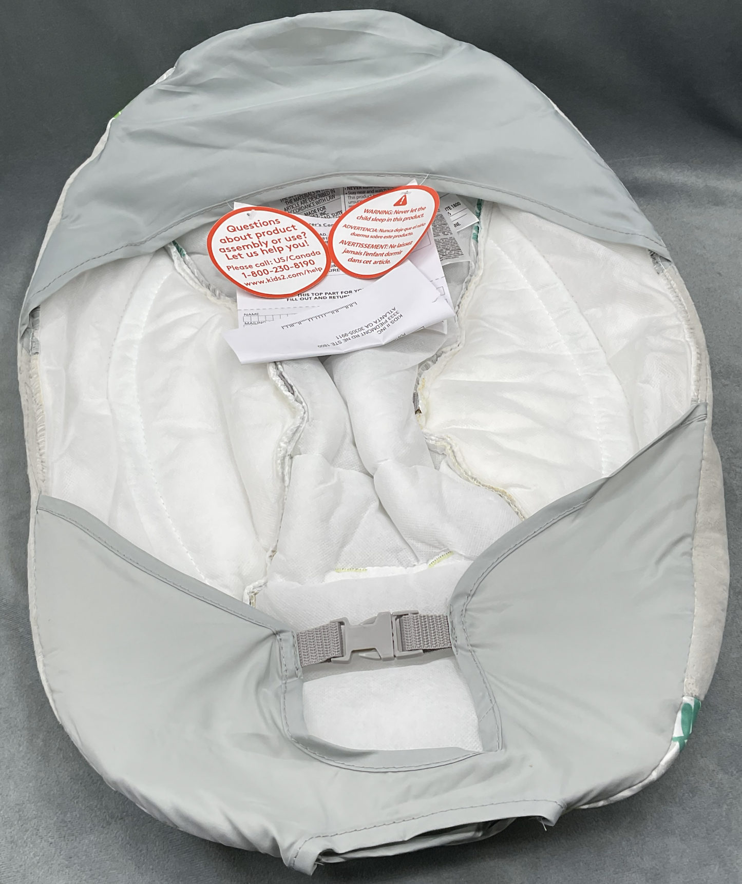 Bright Starts Jungle Vines Comfy Bouncer Replacement  Fabric Seat Cover