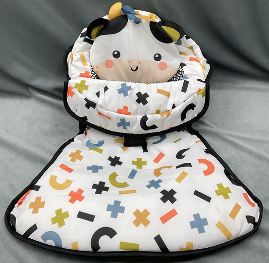 Fisher Price Sit Me Up Floor Seat Cute Cow Replacement Part Fabric Cover