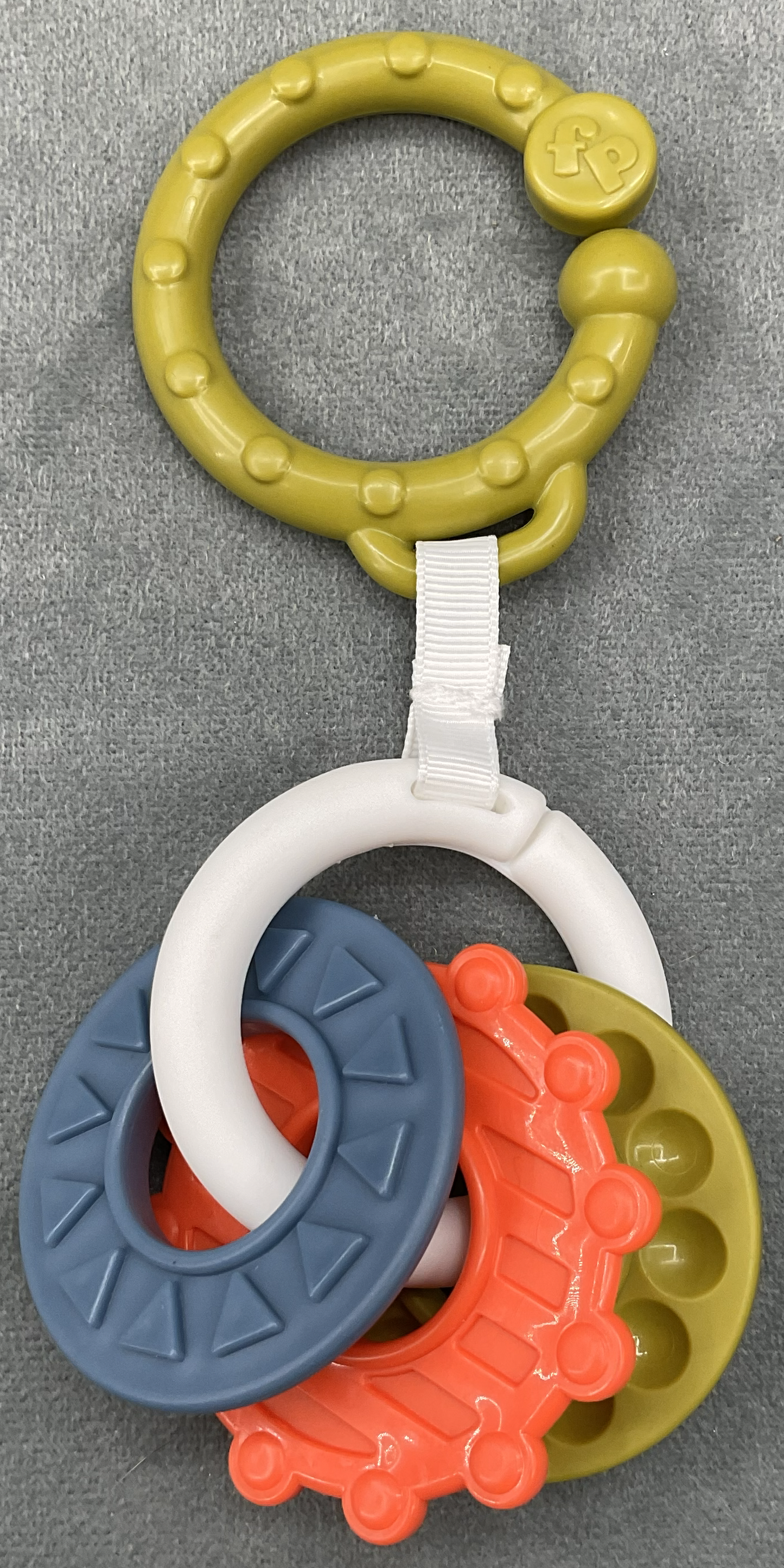 Fisher Price Sit Me Up Floor Seat Cute Cow Replacement Part Hanging Toy Teether Gears