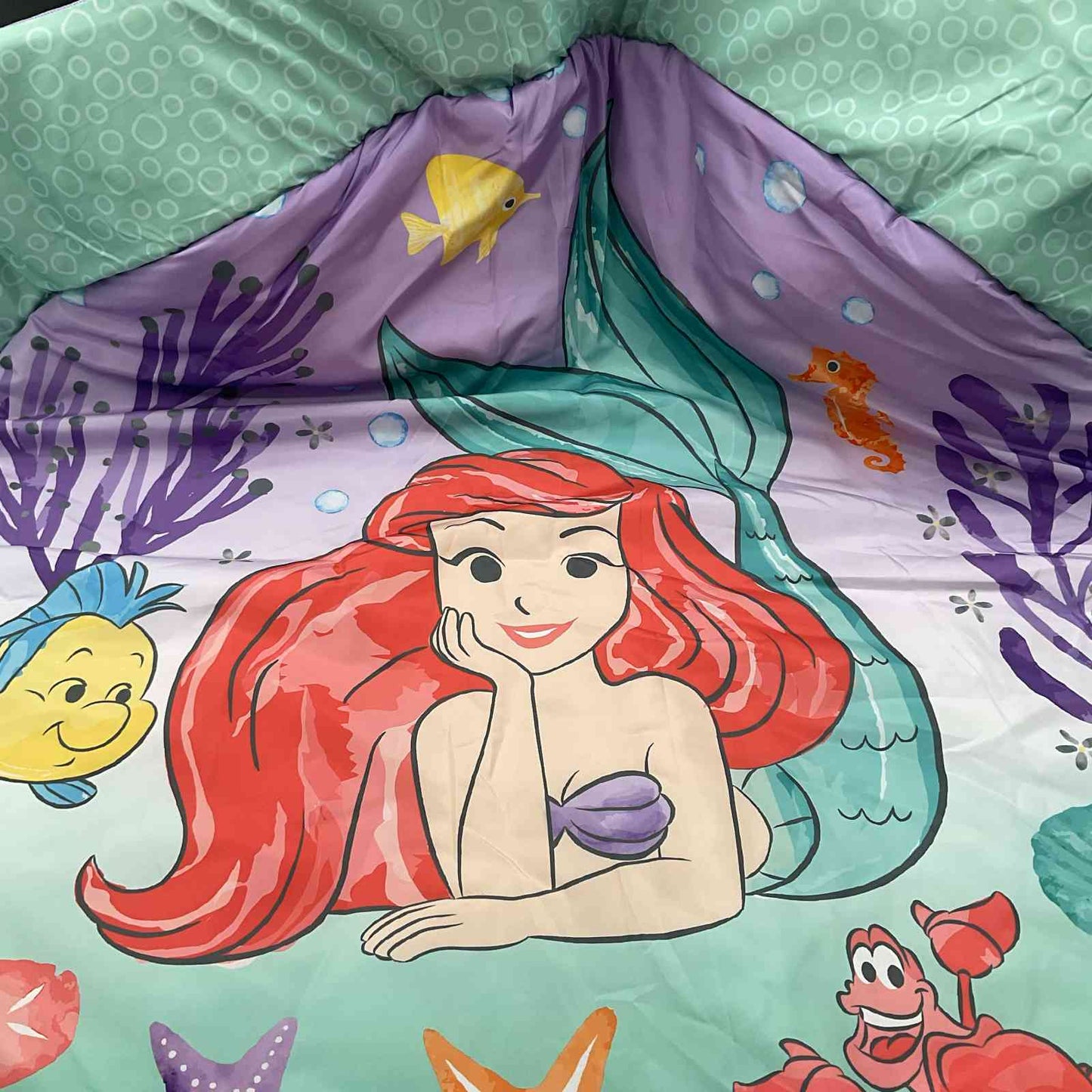 Disney Mermaid Twinkle Trove Activity Gym Play Mat Replacement Fabric Mat Tummy Time