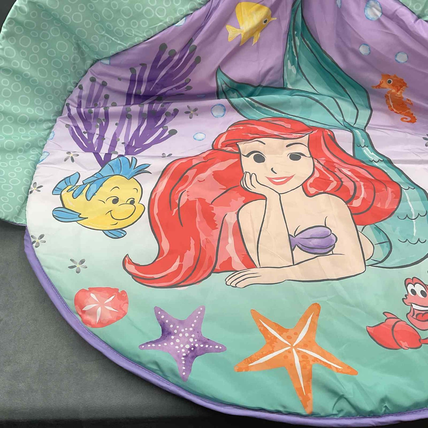 Disney Mermaid Twinkle Trove Activity Gym Play Mat Replacement Fabric Mat Tummy Time