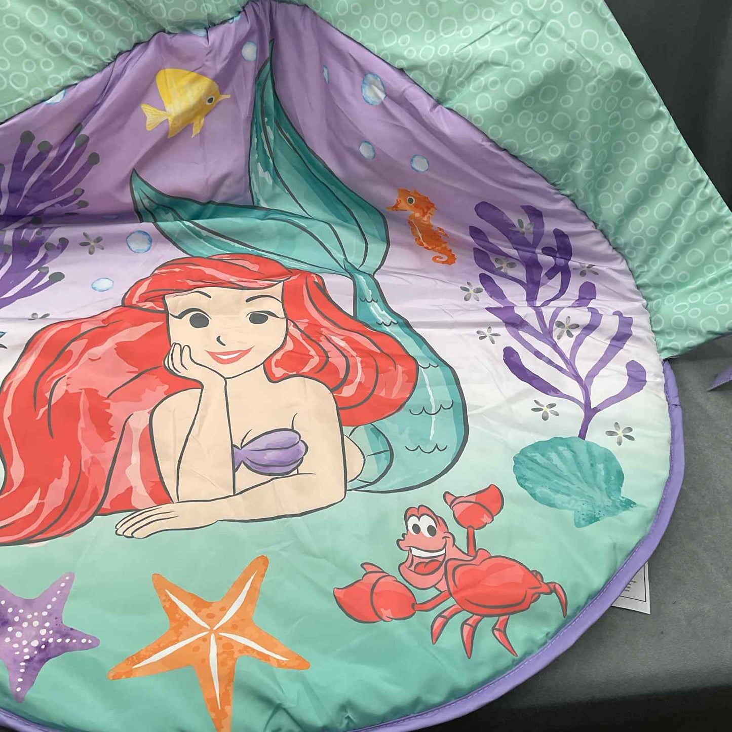 Disney Mermaid Twinkle Trove Activity Gym Play Mat Replacement Fabric Mat Tummy Time