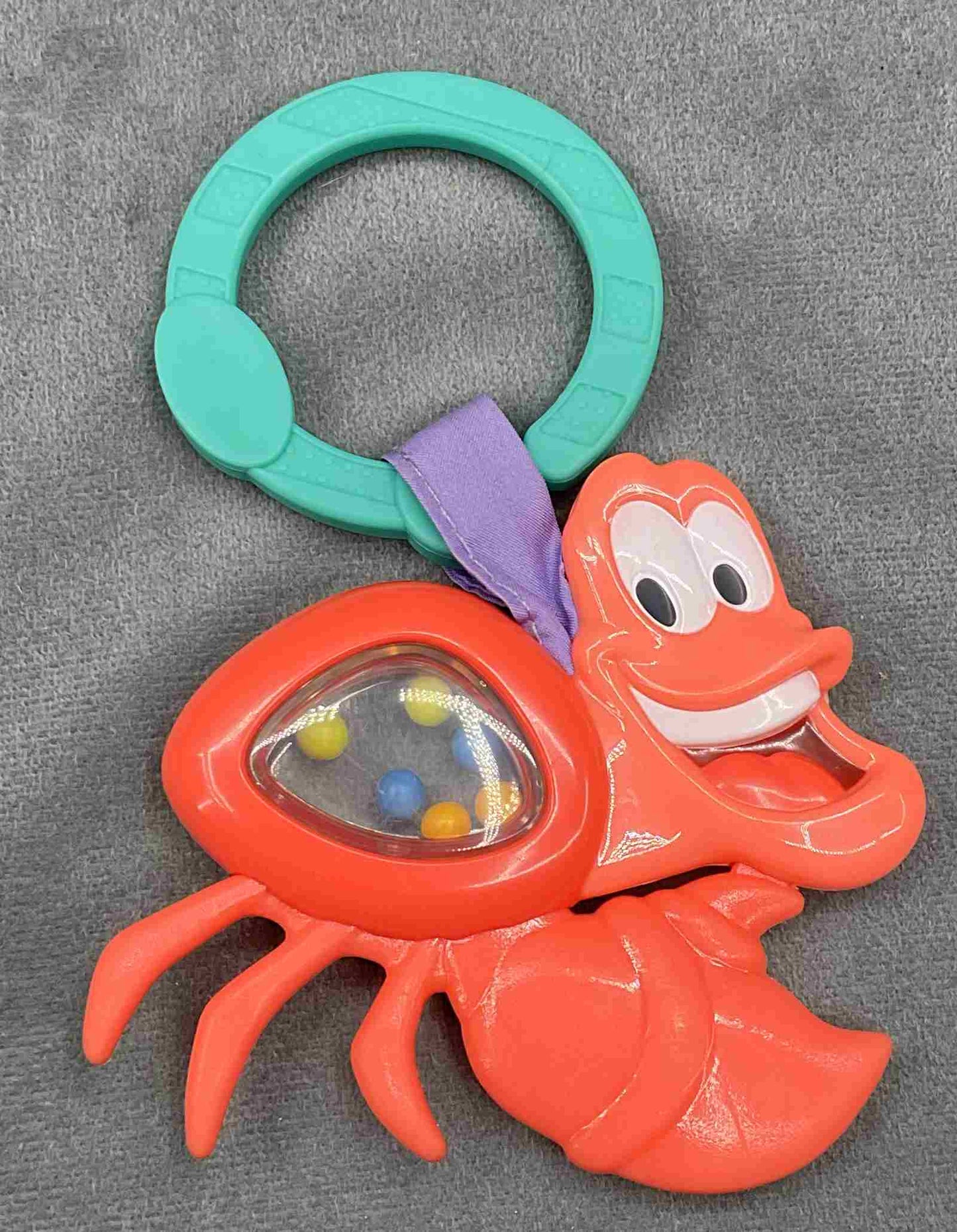 Disney Mermaid Twinkle Trove Activity Gym Play Mat Replacement Sebastian Toy Rattle