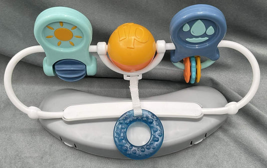 Fisher Price Sit Me Up Floor Seat Peguin Island Replacement Part Toy Bar Spinning