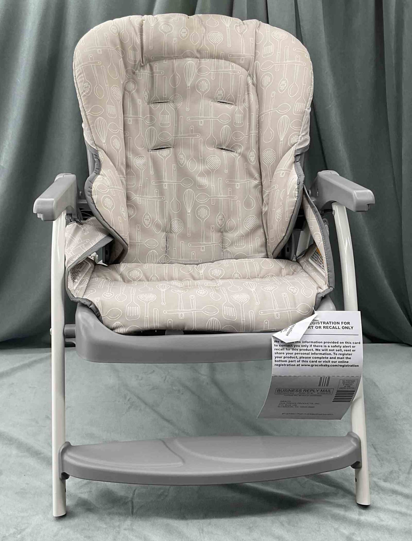 Graco Slim Snacker High Chair Whisk Replacement Part Seat Assembly Cover