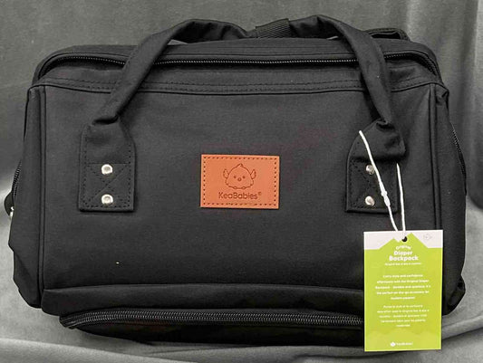 KeaBabies Original Diaper Bag Toddler Backpack Black