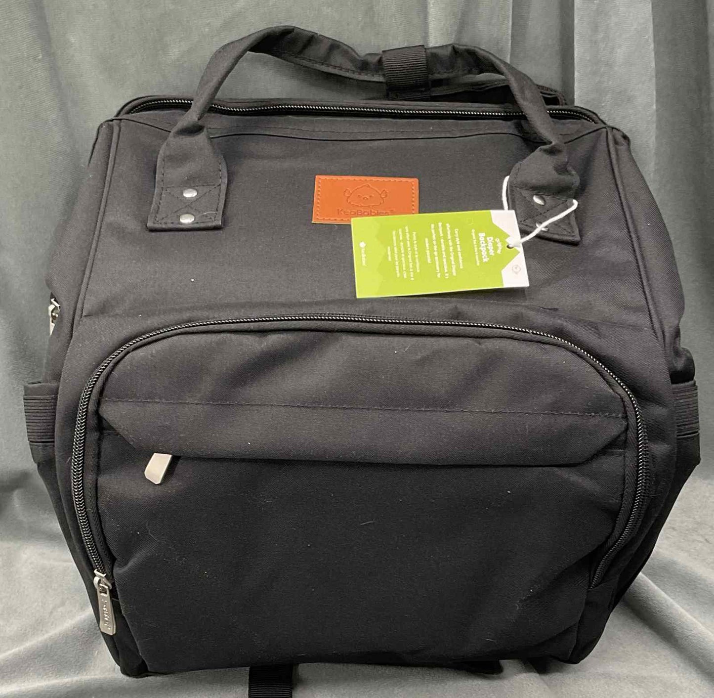 KeaBabies Original Diaper Bag Toddler Backpack Black