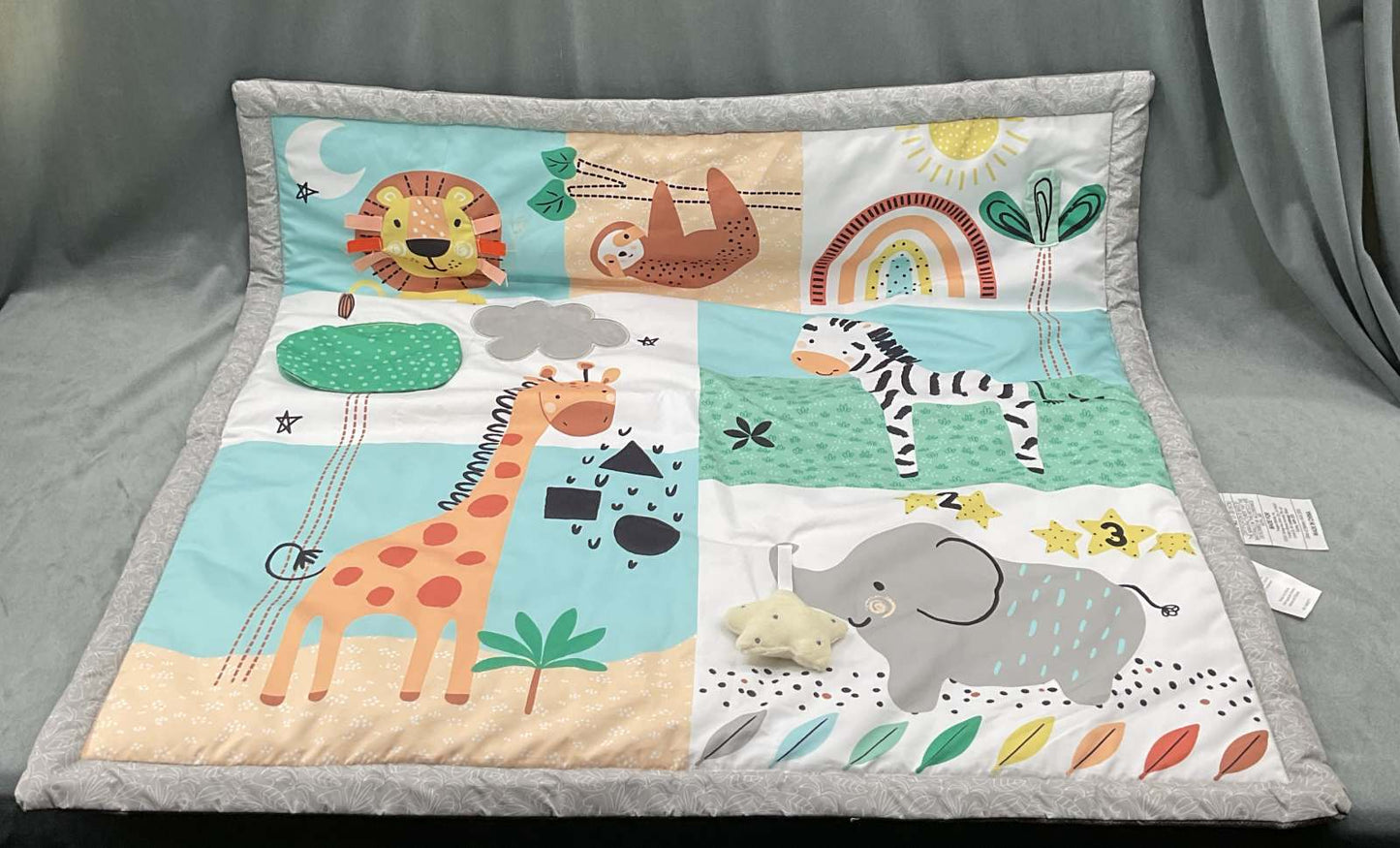 Peanutshell Play Mat Gym Safari Replacement Part Fabric Tummy Time Mat