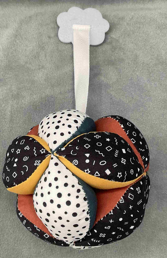 Blissful Diary Boho Rainbow Play Gym Replacement Fabric Ball Hanging Sensory Toy