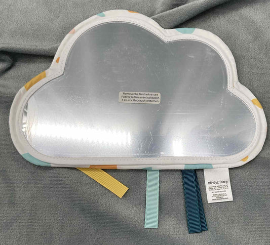 Blissful Diary Boho Rainbow Play Gym Replacement Mirror Cloud Fabric Toy