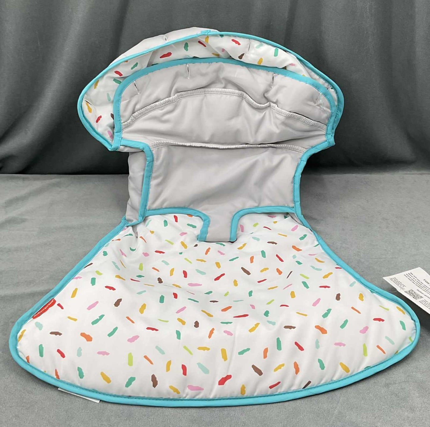 Fisher Price Sit Me Up Floor Seat Rainbow Sprinkles Replacement Part Fabric Seat Cover