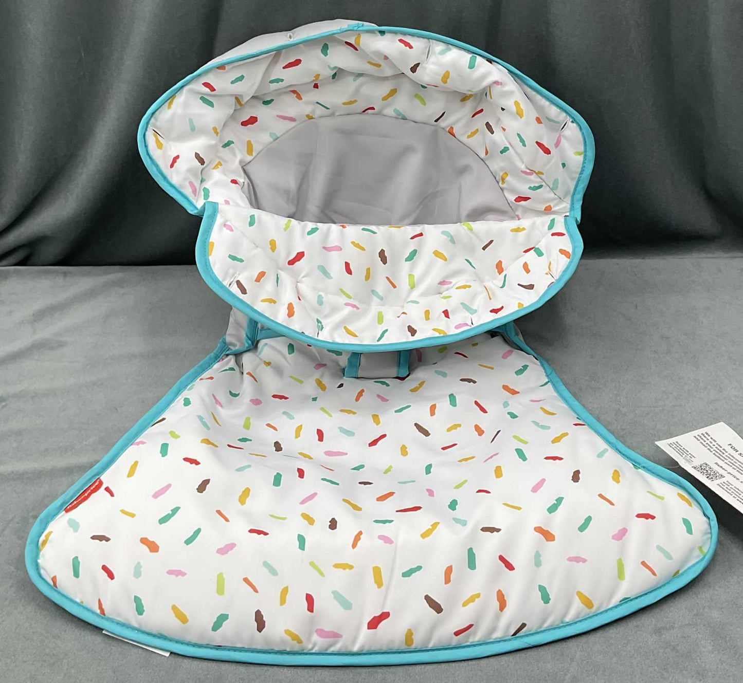 Fisher Price Sit Me Up Floor Seat Rainbow Sprinkles Replacement Part Fabric Seat Cover
