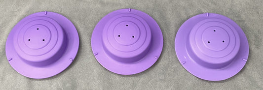 Evenflo ExerSaucer Sweet Tea Replacement Part Set 3 Purple Caps