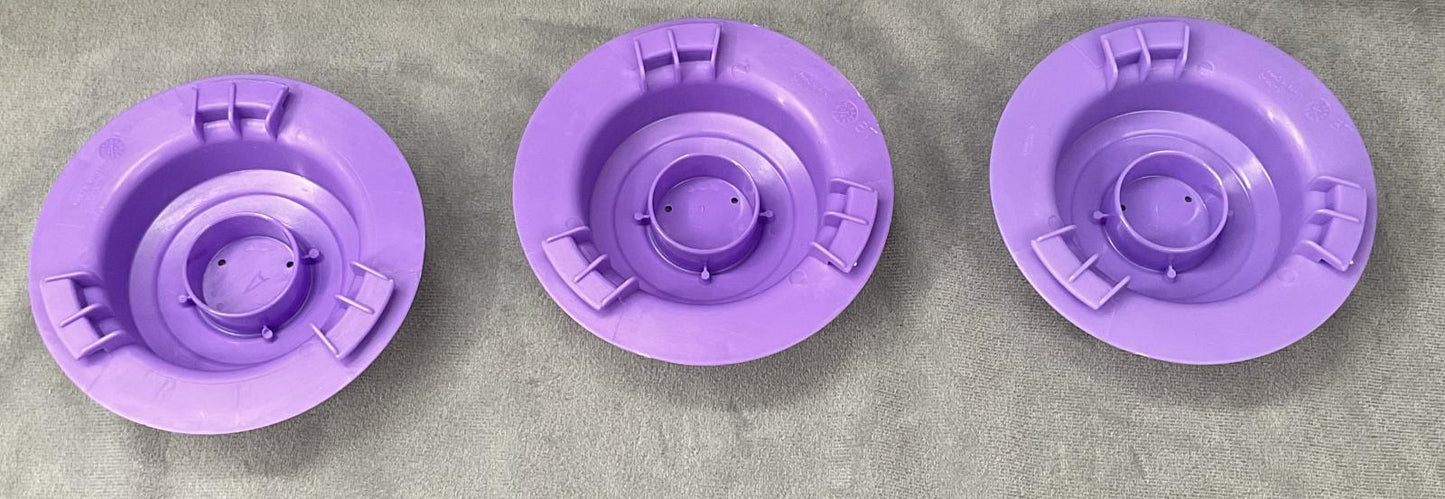 Evenflo ExerSaucer Sweet Tea Replacement Part Set 3 Purple Caps