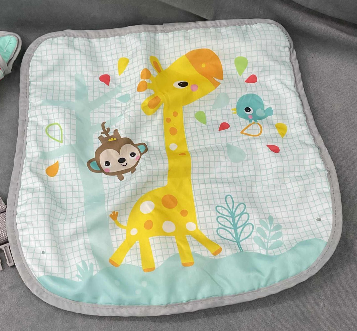Bright Starts Floor Seat Wild Wiggles Replacement Part Fabric Cover