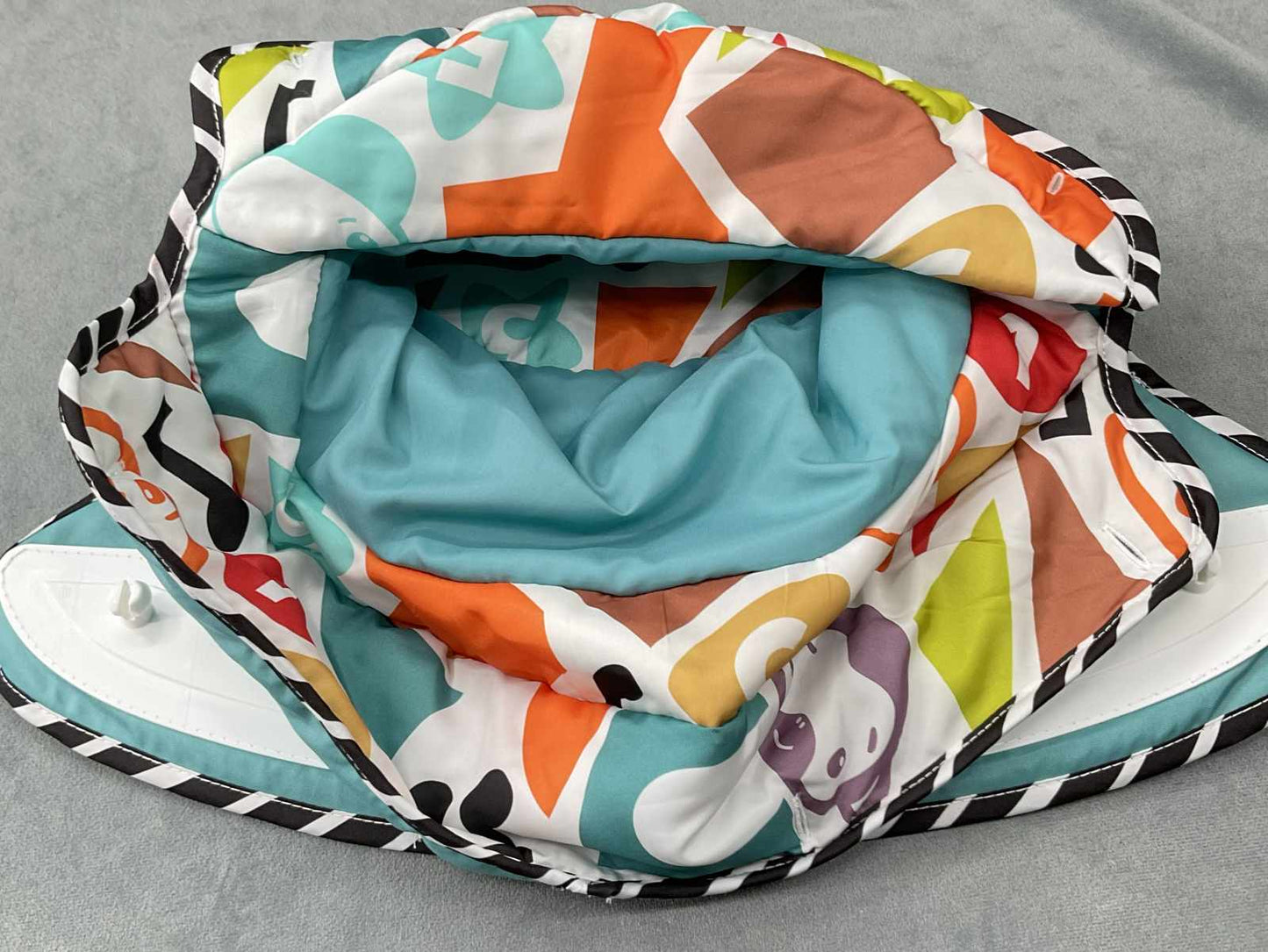 Fisher Price Sit Me Up Floor Seat Multicolor Kick N Play Replacement Part Fabric Seat Cover