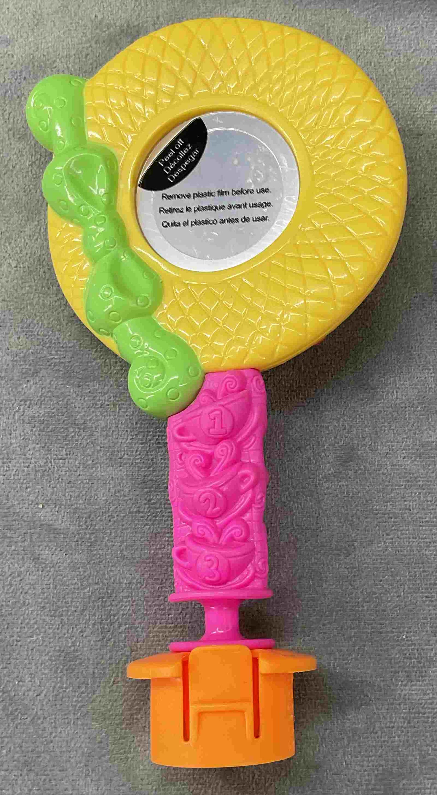 Evenflo ExerSaucer Sweet Tea Replacement Part Yellow Hat Toy Mirror