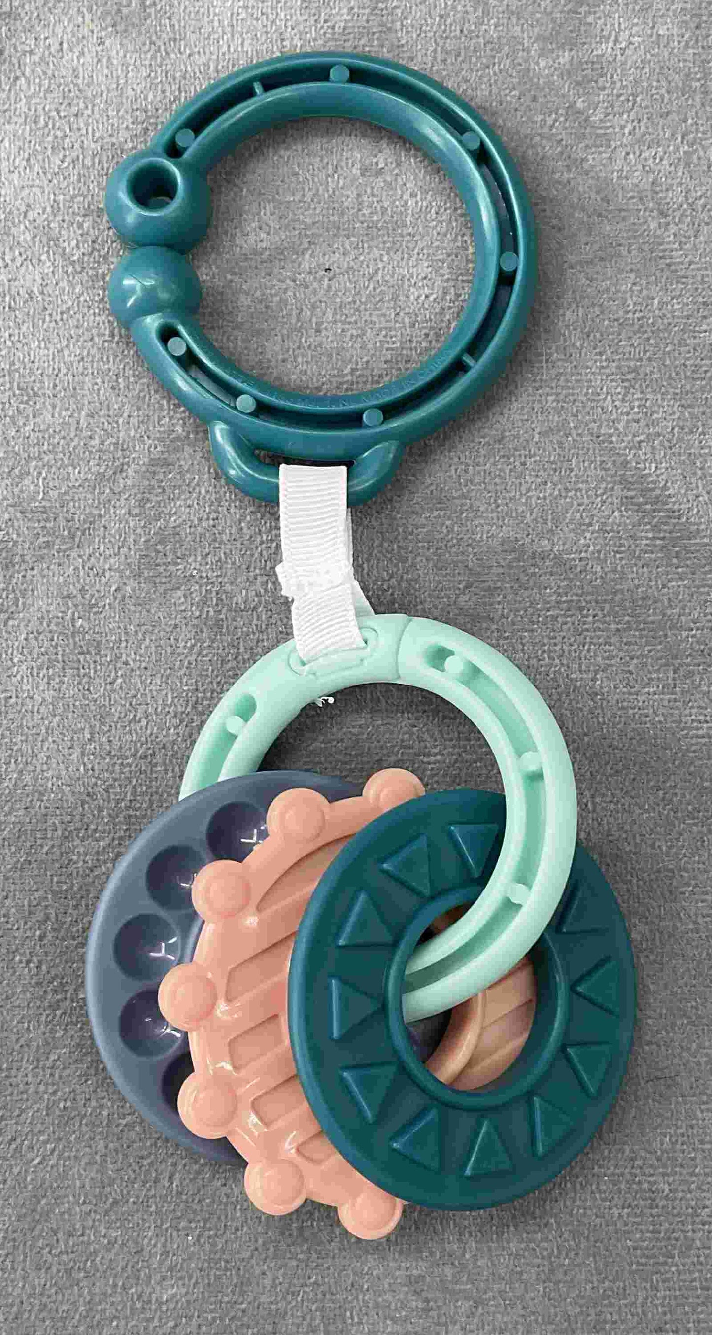 Fisher Price Sit Me Up Floor Seat Pacific Pebble Replacement Teether Wheel Toy