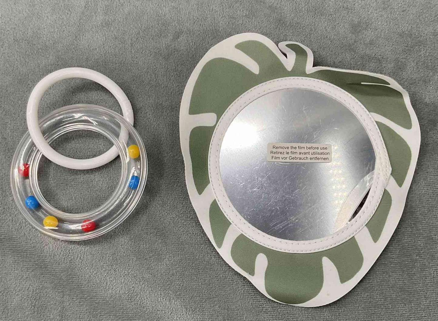Blissful Diary Sage Green Play Gym Replacement Leaf Mirror Toy