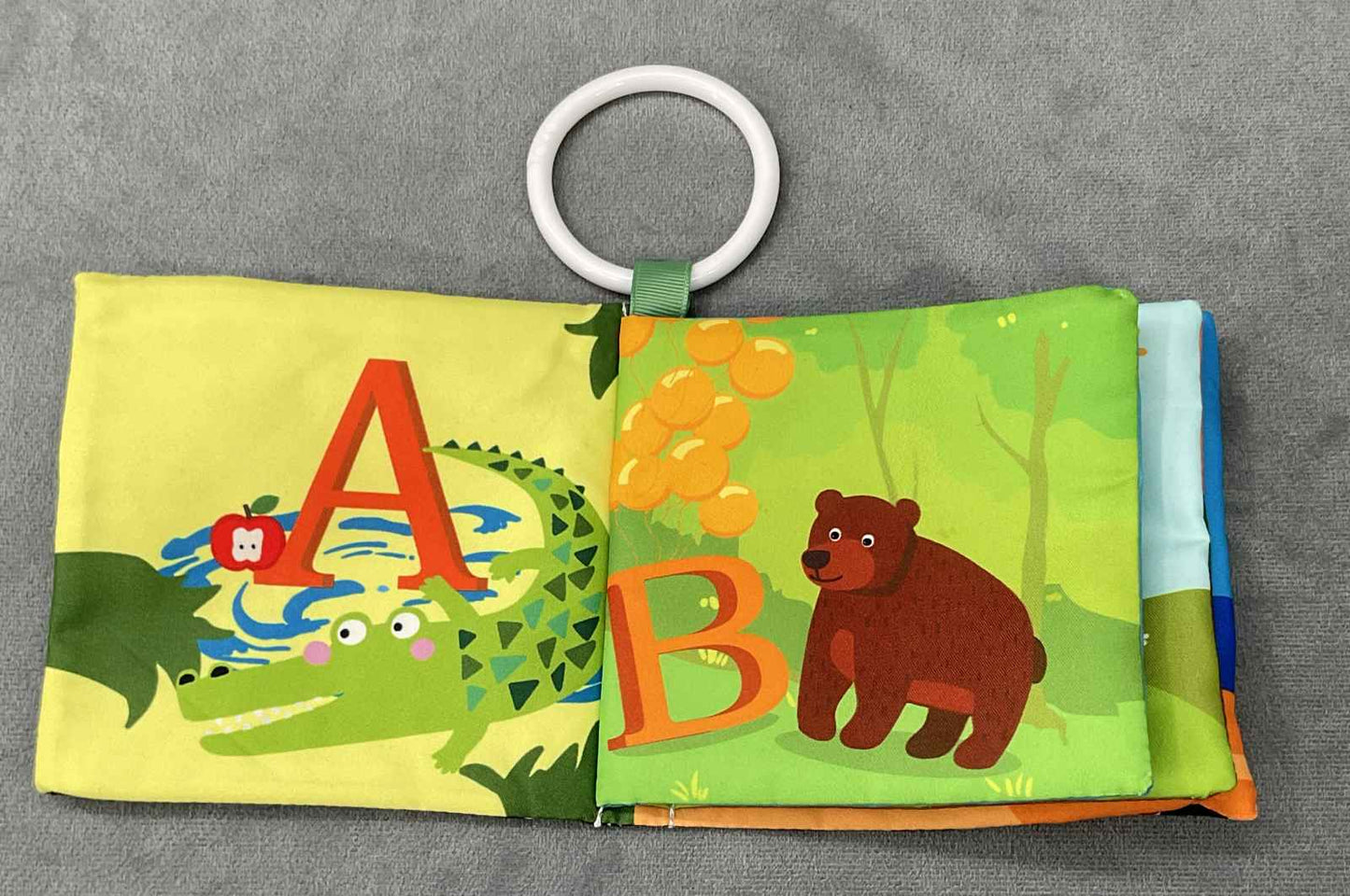 Blissful Diary Sage Green Play Gym Replacement Fabric My First Book