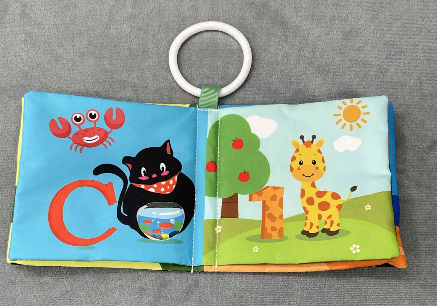 Blissful Diary Sage Green Play Gym Replacement Fabric My First Book